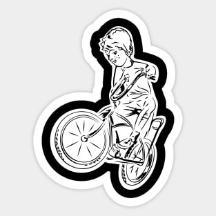 BMX in 70s old school BMX Sticker